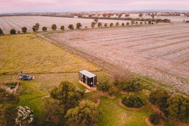 A Tiny Away house among farmland in Canowindra, New South Wales
